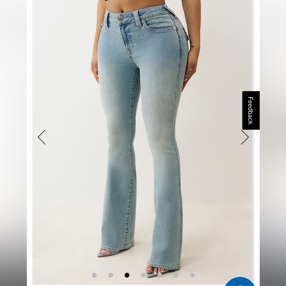 True Religion Joey Mid Rise Flare Jean - Brand New W Tags
